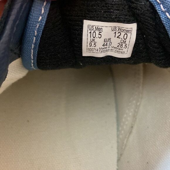Vans Blue and White Old Skool Sneakers Size Unixes Women’s 12 Men 10.5 - Picture 12 of 13